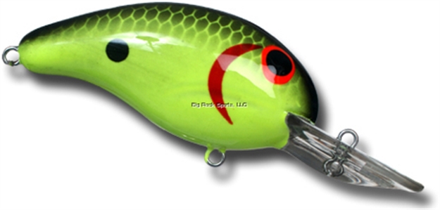 Picture of Bandit Lures 200 Series Crankbait, 2", 1/4 Oz, Chartreuse Blackback, Floating