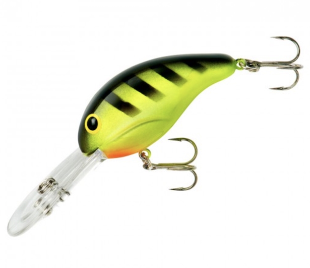 Picture of Bandit Lures 300 Series Crankbait, 2", 3/8 Oz, Chartreuse/Black Stripes, Floating BDT306