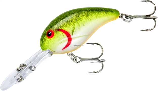 Picture of Bandit Lures 300 Series Crankbait,2", 1/4Oz, Avocado Splatter, Floating