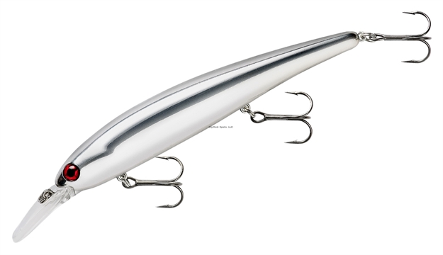 Picture of Bandit Lures Shallow Walleye Jerkbait, 4.75", 5/8Oz, Chrome Red Eye