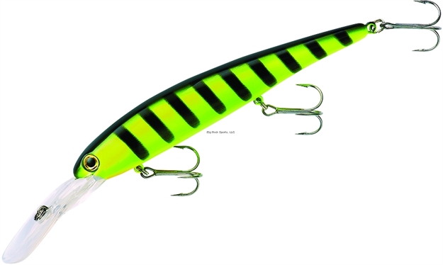 Picture of Bandit Lures Walleye Deep Trolling Plug, 4 3/4", 5/8 Oz, Chartreuse/Black Stripes