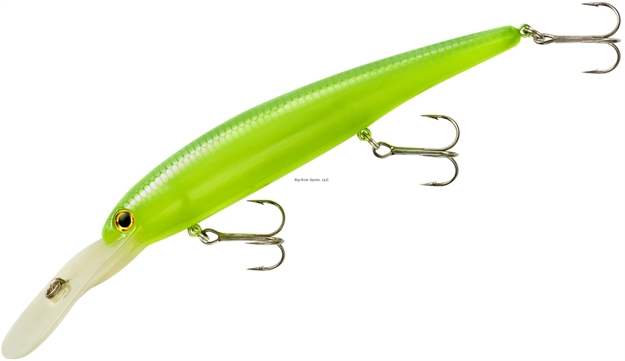 Picture of Bandit Lures Walleye Deep Trolling Plug, Glow, 4.75", 5/8Oz, Chartreuse Blue Back