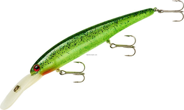 Picture of Bandit Lures Walleye Deep Trolling Plug, Glow, 4.75", 5/8Oz, Green Black Splatter