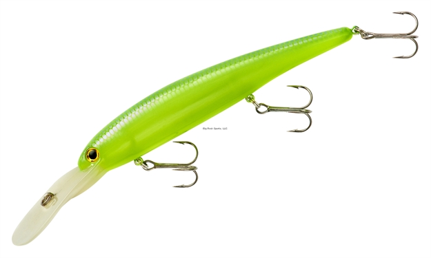Picture of Bandit Lures Walleye Shallow Jerkbait, 4 3/4", 5/8Oz, Chartreuse Blue Back Glow