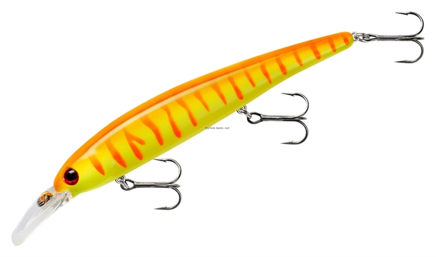 Picture of Bandit Lures Shallow Walleye Jerkbait, 4.75", 5/8Oz, Red Fire Tiger BDTWBS127
