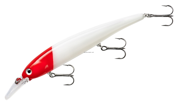 Picture of Bandit Lures Shallow Walleye Jerkbait, 4.75 In, 5/8Oz, Red Head BDTWBS1D81