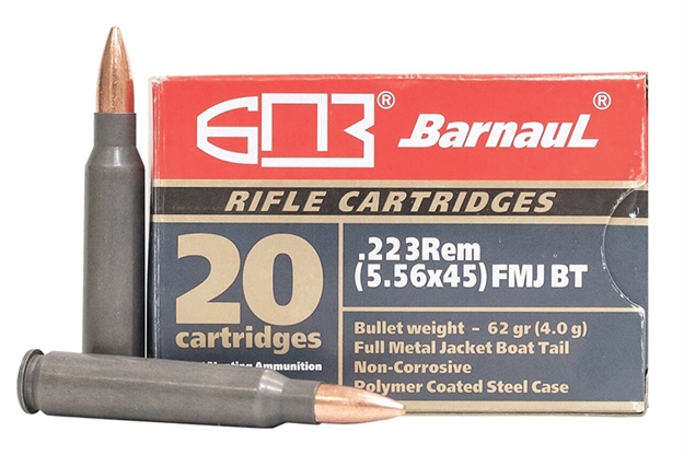 Picture of Barnaul Ammo - Mks Barnaul 223Rem 62Gr Brjkt Fmjbt ST 500Rd