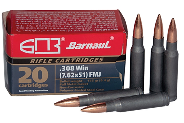 Picture of Barnaul Ammo - Mks Barnaul 308 Win 145Gr Fmj Stl/Poly 500Rd