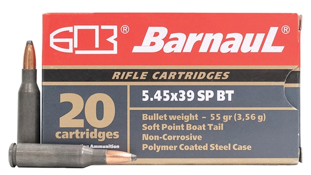 Picture of Barnaul Ammo - Mks Barnaul 5.45X39 55Gr Spbt Stl/Pol 500Rd Brn 545X39 Spbt55