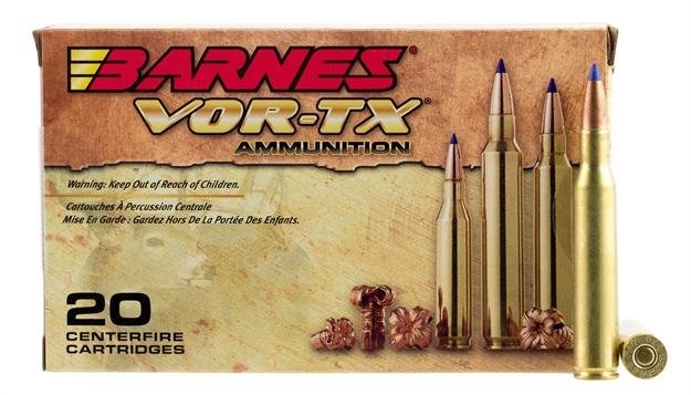 Picture of Barnes Bullets 21524 Vor-Tx Rifle 270Win 130Gr Tipped Tsx Boat Tail 20 Per Box/10 Case 716876027033 -