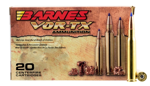 Picture of Barnes Bullets 21531 Vor-Tx Rifle 30-06Springfield 150Gr Tipped Tsx Boat Tail 20 Per Box/10 Case 716876030651 -