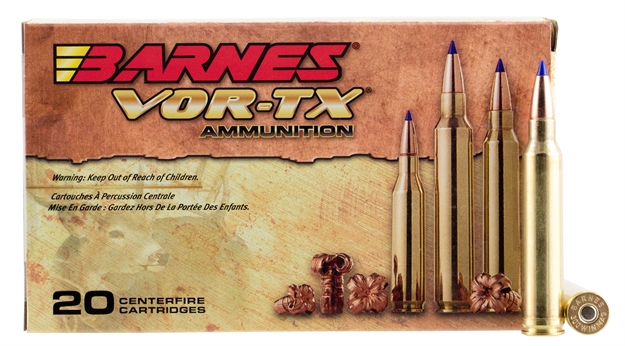 Picture of Barnes Bullets 21537 Vor-Tx Rifle 300Win Mag 165Gr Tipped Tsx Boat Tail 20 Per Box/10 Case 716876030064 -
