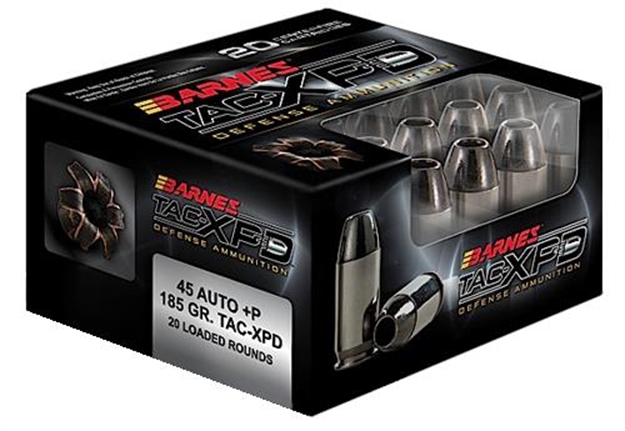 Picture of  Barnes Bullets 21555 Tac-Xpd Defense Handgun 45Acp +P 185Gr 20 Per Box/10 Case 716876145010