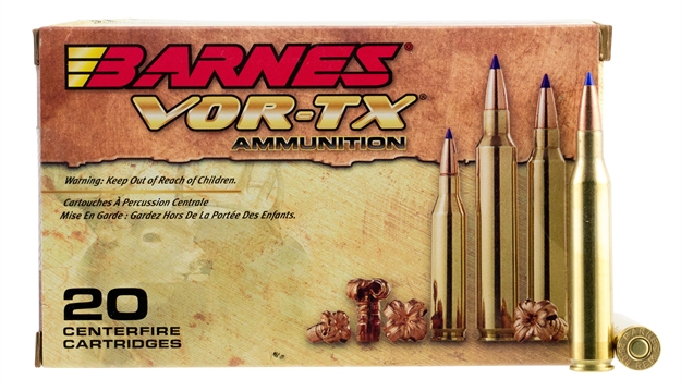 Picture of Barnes Bullets 21557 Vor-Tx Rifle 25-06Rem 100Gr Tipped Tsx Boat Tail 20 Per Box/10 Case 716876125104
