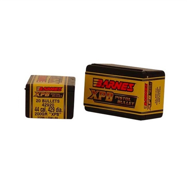Picture of Barnes Xpb 44 Caliber (0.429'') Pistol Bullets 30541