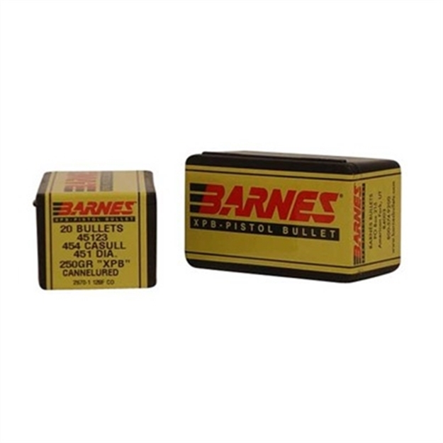 Picture of  Barnes Bullets 30562 Xpb Pistol 454Casull 250Gr 20/Box 716876451234