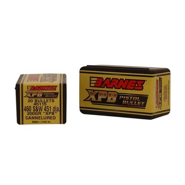 Picture of  Barnes Bullets 30554 Xpb Pistol 460S&W Mag 200Gr 20/Box