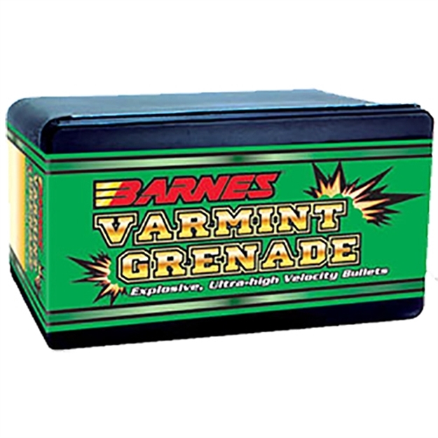 Picture of  Barnes Bullets 30171 Varmint Grenade Ultra High Velocity 22Cal 36Gr Flat Base Hollow Point 100/Box 716876224364