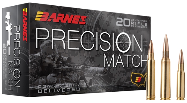 Picture of Barnes Bullets 30831 Precision Match  6.5Grendel 120Gr Open Tip Match Boat Tail 20 Per Box/10 Case BB450B1 716876450251