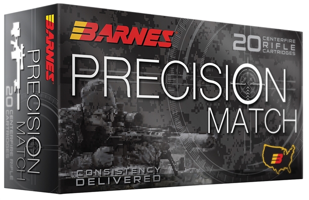 Picture of  Barnes Bullets 32017 Precision Match  223Rem 55Gr Match Burner Otm BT 20 Per Box/10 Case