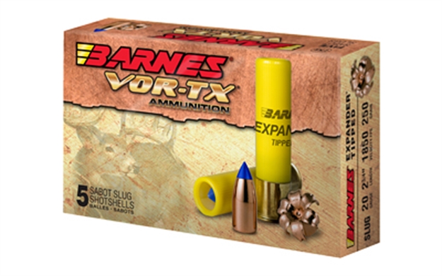 Picture of Barnes Expander Slug 20 Ga, 2-3/4", 250 Gr, 1800 Fps, Max Dr, 5 Rnd XPDR20
