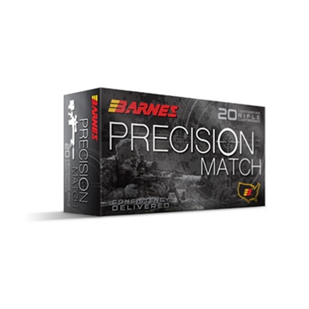 Picture of Barnes Bullets 30740 Precision Match  300Win Mag 220Gr Open Tip Match Boat Tail 20 Per Box/10 Case 716876150908 -