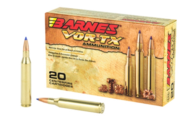 Picture of Barnes Bullets 21557 Vor-Tx Rifle 25-06Rem 100Gr Tipped Tsx Boat Tail 20 Per Box/10 Case 716876125104 -