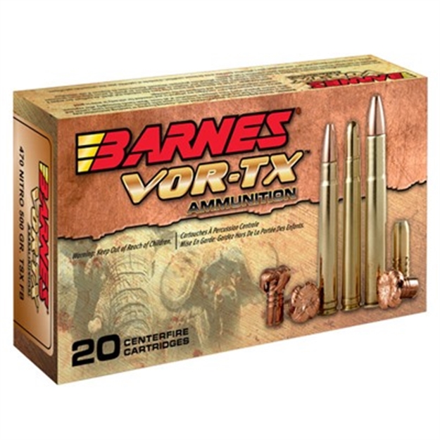 Picture of Barnes Vor-Tx Safari 458 Lott 500Gr Banded Solid 20/Bx