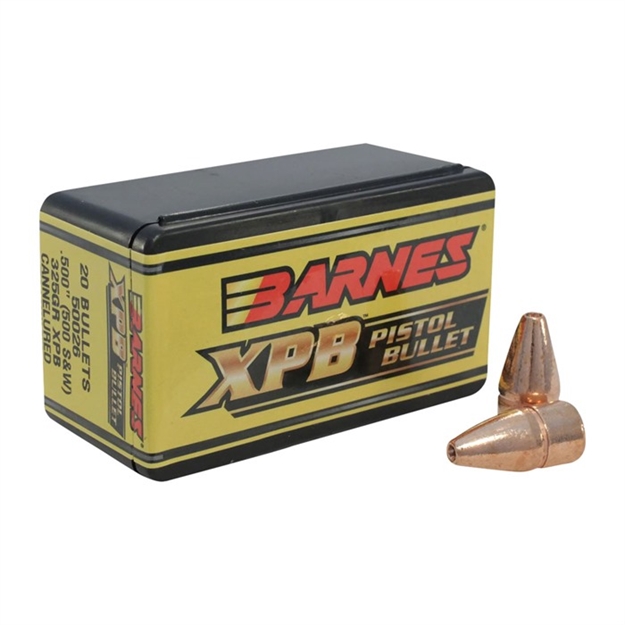 Picture of Barnes Xpb Lead Free Pistol Bullets 500 325Gr 30665
