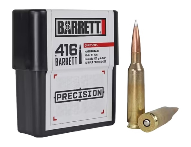 Picture of Barrett 416 Barrett Ammo 500Gr Hornady A-Tip 10Rd 8Bx/Cs 41633