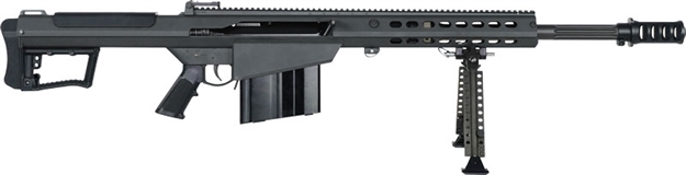 Picture of  Barrett 18062 M107a1  50 Bmg 20" 10+1 Black Cerakote Black Fixed W/Sorbothane Recoil Pad Stock Black Polymer Grip 810021510071