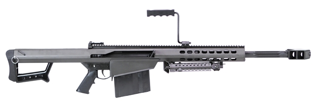 Picture of  Barrett 13318 M82a1  50 Bmg 10+1 20" Chrome-Lined Fluted Barrel, Black Cerakote Steel Receiver, Black Fixed Stock W/Sorbothane Recoil Pad, M1913 Optics Rail, Includes Hard Carry Case
