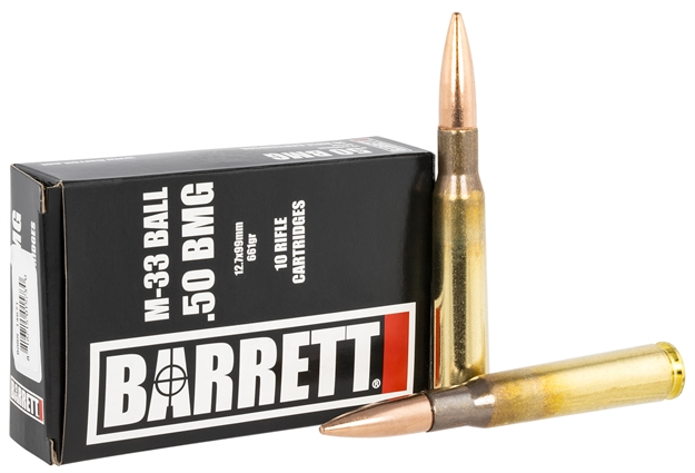 Picture of  Barrett 14671 Rifle Match Grade 50 Bmg 661 GR M33 Ball 10 Per Box/ 25 Case