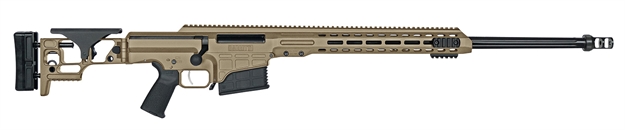 Picture of  Barrett 18488 Mrad  300 Win Mag 24" 10+1 Flat Dark Earth Cerakote Flat Dark Earth Folding With Adjustable Lop Stock Black Polymer Grip Right Hand 810021510545