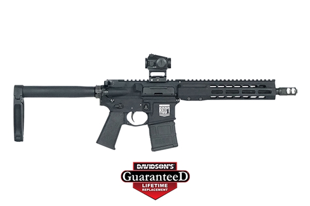 Picture of Barrett 18969 Rec7 DI Fighter Pistol 5.56X45mm Nato 10.25" 30+1 Black Anodized Gearhead Works Tailhook Mod1 Brace Stock Black Magpul Grip