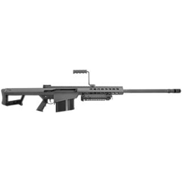 Picture of  Barrett 13318 M82a1  50 Bmg 10+1 20" Chrome-Lined Fluted Barrel, Black Cerakote Steel Receiver, Black Fixed Stock W/Sorbothane Recoil Pad, M1913 Optics Rail, Includes Hard Carry Case