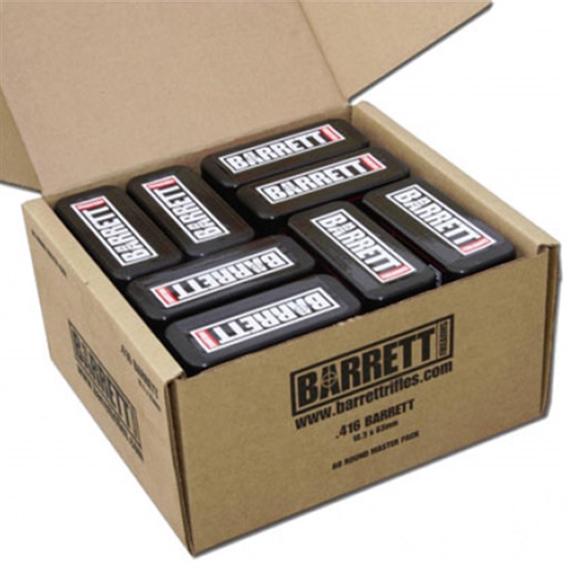 Picture of Barrett Ammo 416Barr 395Gr Vld Turned Brass 80Rd