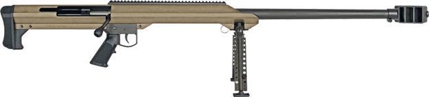 Picture of  Barrett 13272 M99  416 Barrett 1Rd 32" Heavy Barrel, Flat Dark Earth Cerakote Aluminum Receiver, Flat Dark Earth Fixed Synthetic Stock W/Sorbothane Recoil Pad, Manual Safety, Optics Ready