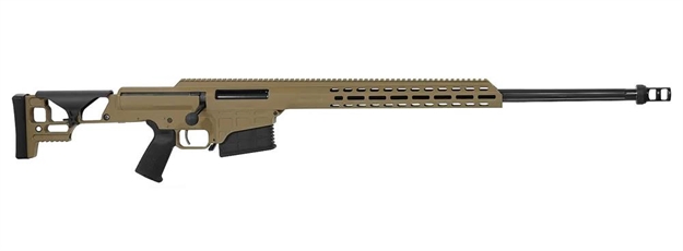 Picture of  Barrett 18479 Mrad  338 Lapua Mag 26" 10+1 Flat Dark Earth Cerakote Flat Dark Earth Folding With Adjustable Lop Stock Black Polymer Grip Right Hand