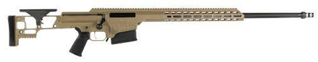 Picture of  Barrett 18503 Mrad  338 Lapua Mag 26" 10+1 Flat Dark Earth Cerakote Flat Dark Earth Fixed Adjustable Comb Stock Black Polymer Grip Right Hand