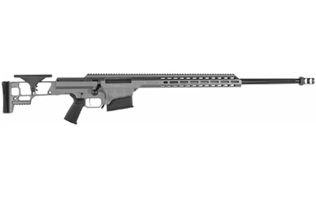 Picture of  Barrett 18504 Mrad  338 Lapua Mag 26" 10+1 Tungsten Gray Cerakote Tungsten Gray Fixed Adjustable Comb Stock Black Polymer Grip Right Hand