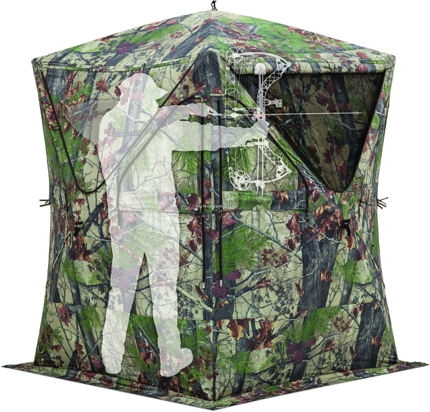 Picture of Barronett Big Mike XT 84" Tall 2 Person Hub Blind Bloodtrail Backwoods Camo