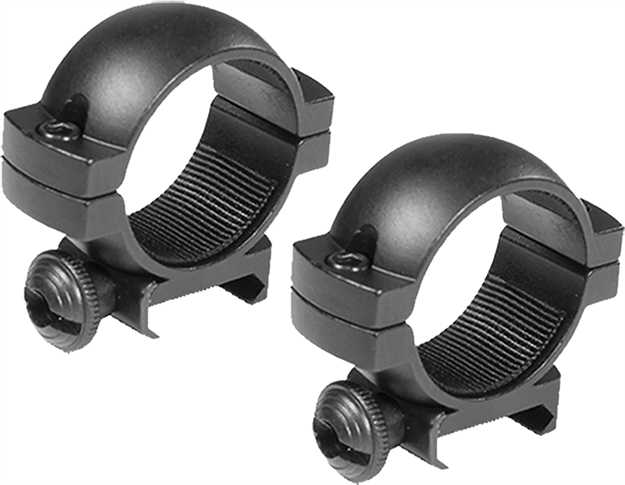 Picture of Barska Ai10334 Weaver Ring Set 1" Dia Low Aluminum Black Matte