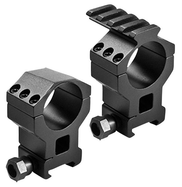 Picture of Barska Ai11480 Tactical Rings /W Pictanny Rail 30Mm/1" Dia High Black