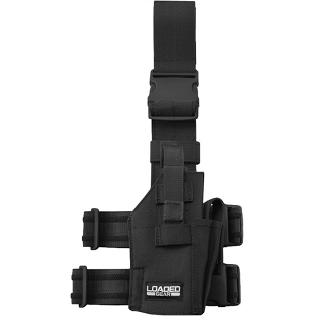Picture of Barska Loaded Gear Cx-500 Drop Leg Handgun Holder-Black