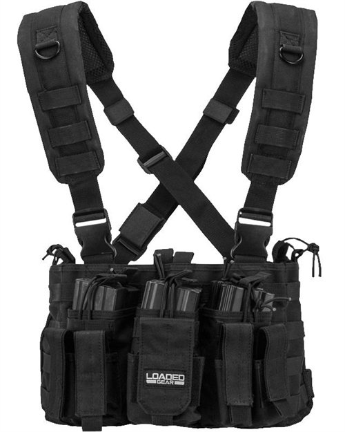 Picture of Barska Bi12258 Vx-400 Tactical Chest Rig Vest Polyester Adult Black