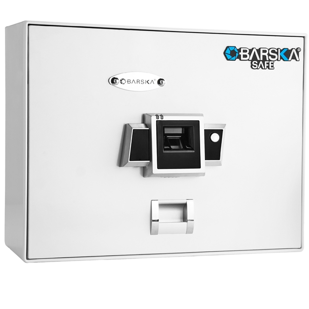 Picture of Barska Bx200 Top Opening Biometric Security Safe-White