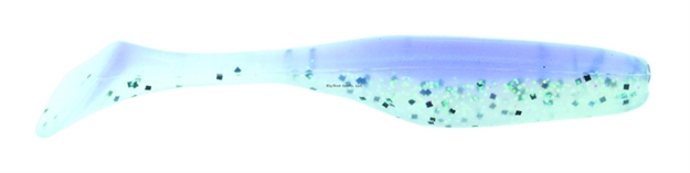 Picture of Bass Assassin 4" Walleye Turbo Shad Albino Ghost 10 PK