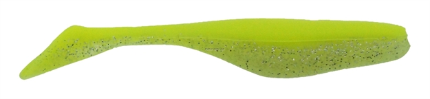Picture of Bass Assassin 4" Walleye Turbo Shad Limetreuse Glow 10 PK