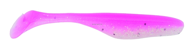 Picture of Bass Assassin 4" Walleye Turbo Shad Pink Ghost 10 PK